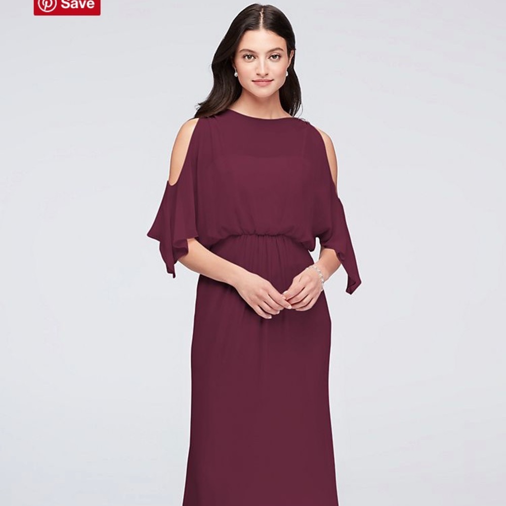 NWT David’s bridal Wine Size 0